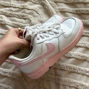 pink and white airforces